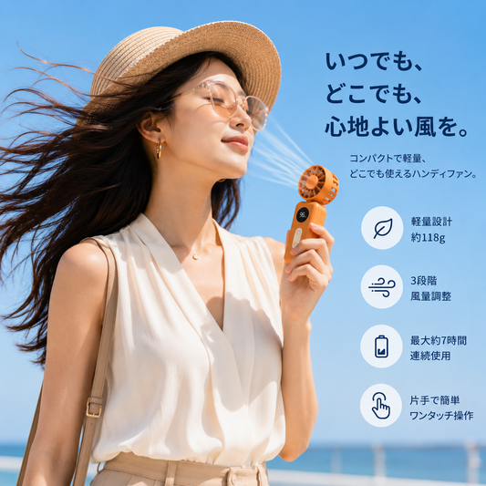 2026最新 ハンディファン 超軽量3WAYモデル
